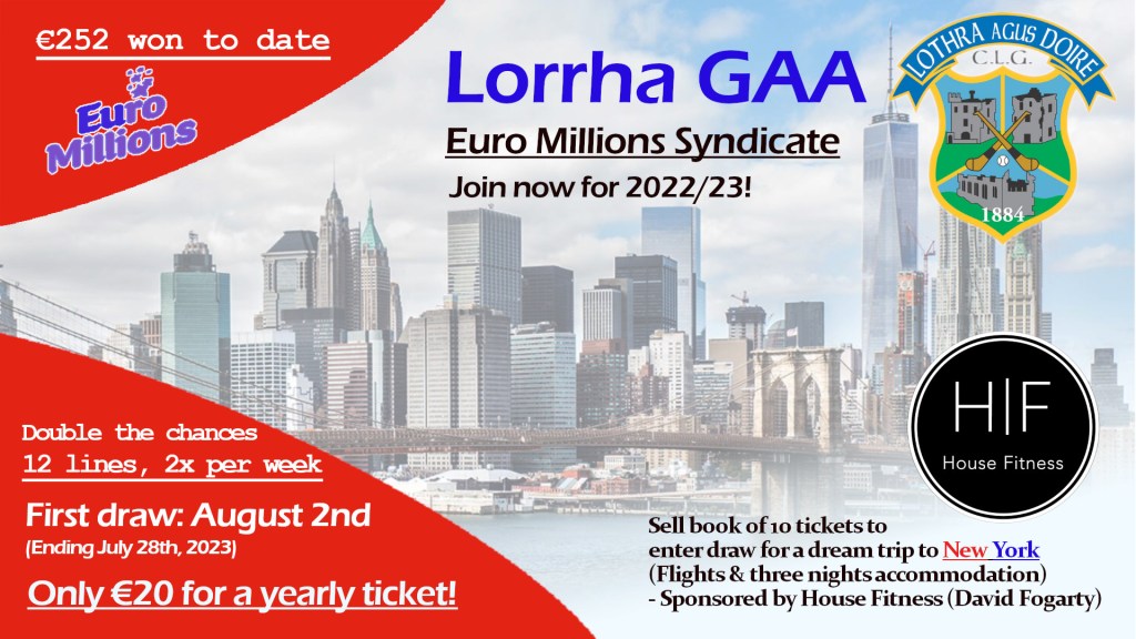 Lorrha GAA Euro Millions 2022