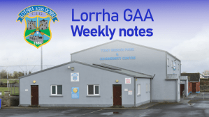 Lorrha GAA notes