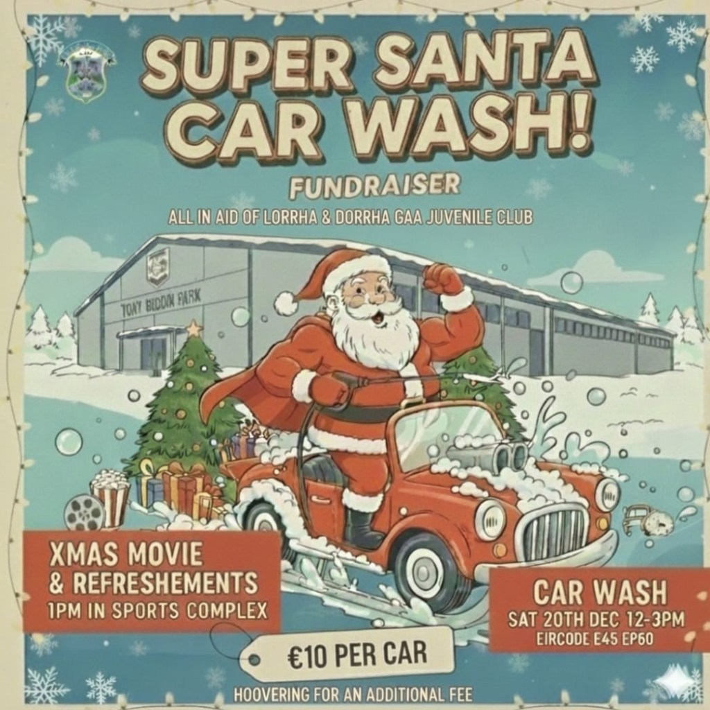 Lorrha GAA Christmas Car Wash 2025