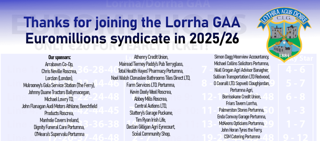 Lorrha GAA Euromillions