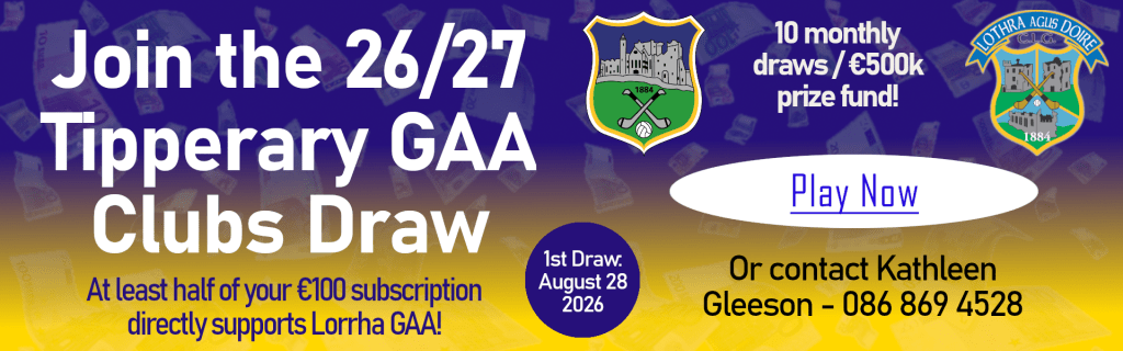 Tipperary GAA Clubs Draw 2026